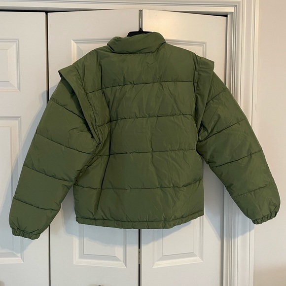 NWT WeWoreWhat Snap-Off Sleeve Puffer Jacket - Picture 5 of 6
